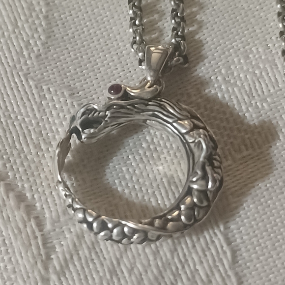 John Hardy Legends Naga Dragon Necklace, SS - Picture 5 of 10